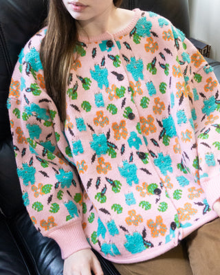 Retro Flower Cardigan