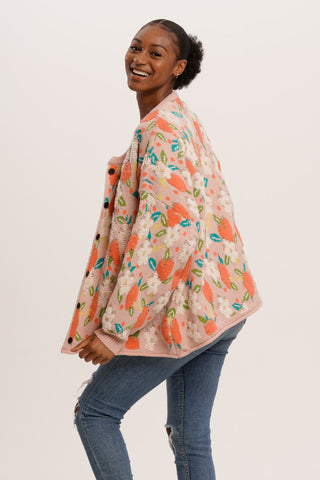 Pink Meadow Bloom Cardigan