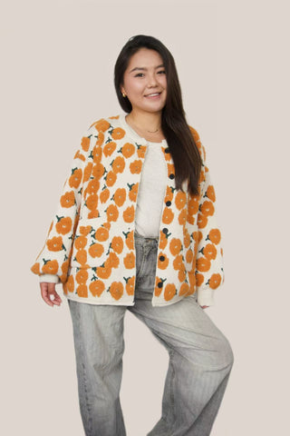 Golden Petal Cardigan